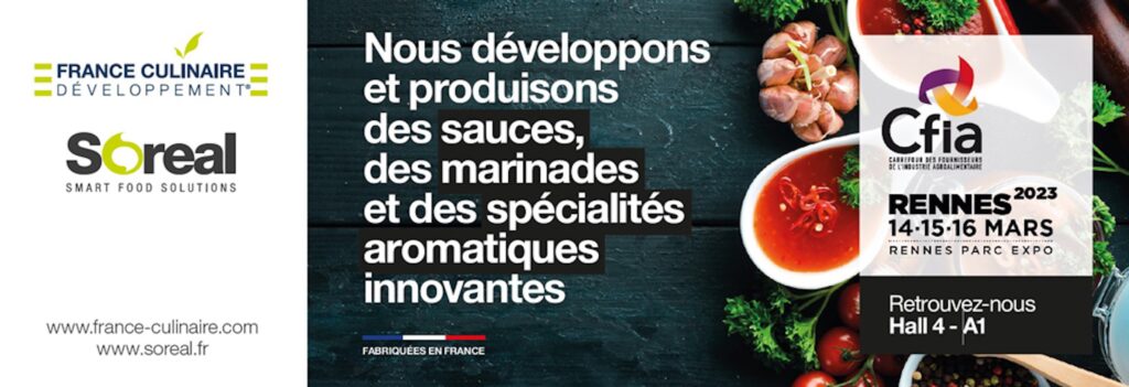 Bannière Salon Cfia Rennes France Culinaire Développement